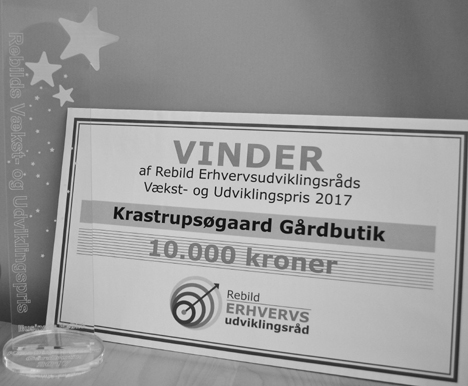 Krastrupsøgaard Gårdbutik vinder af Rebild Vækst- og Udviklingspris 2017