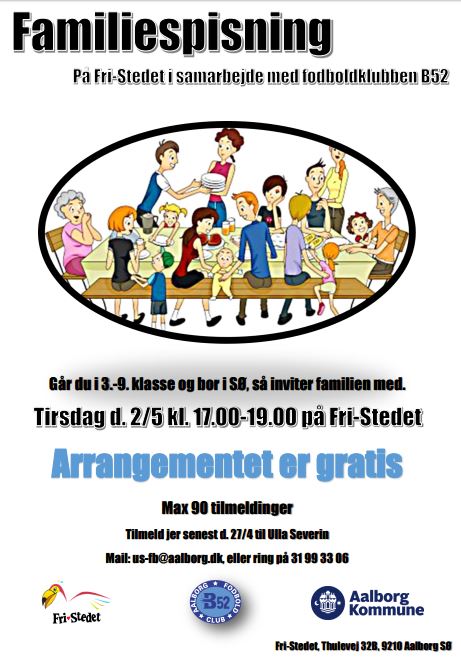 Fodbold og familiespisning